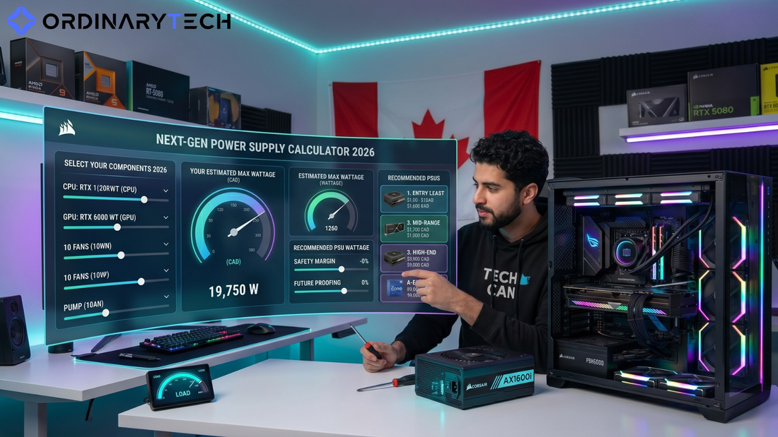 Power Supply Calculator for Gaming PCs 2026: How Much Wattage You Actually Need