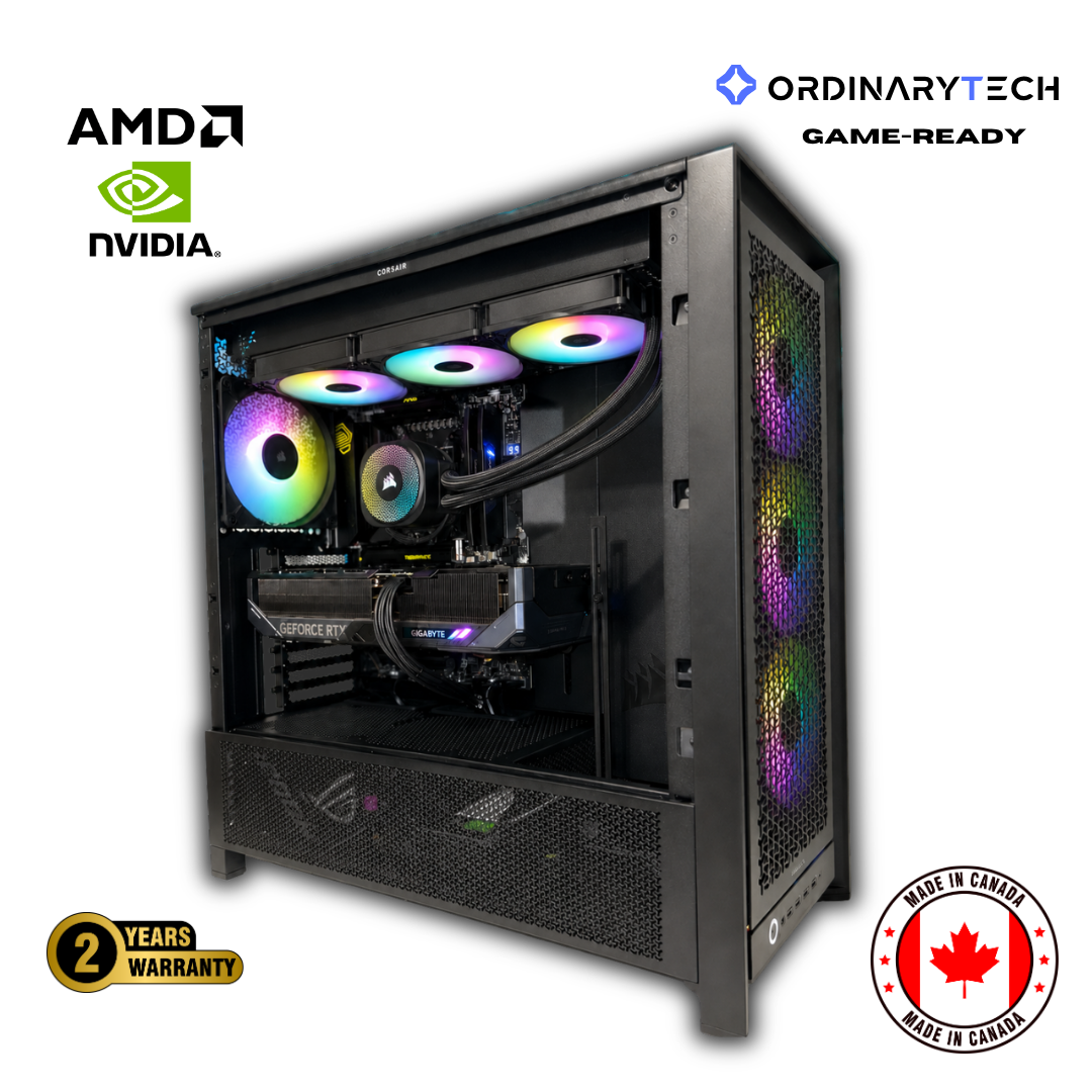 OrdinaryMax | 4K Optimized Gaming PC | Ryzen™ 7 9800X3D | RTX™ 5080 16GB | 32GB DDR5 - OrdinaryTech
