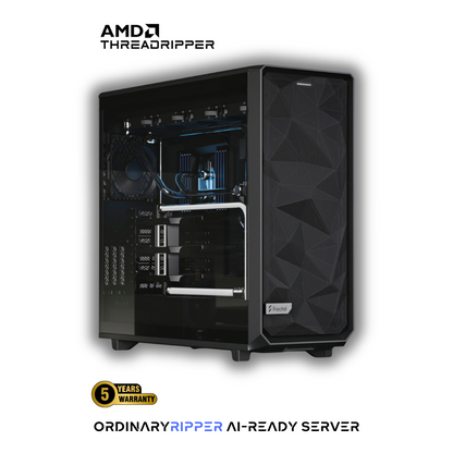 OrdinaryRipper AI-ready server with AMD Threadripper CPU, liquid cooling, and 5-year warranty in Canada